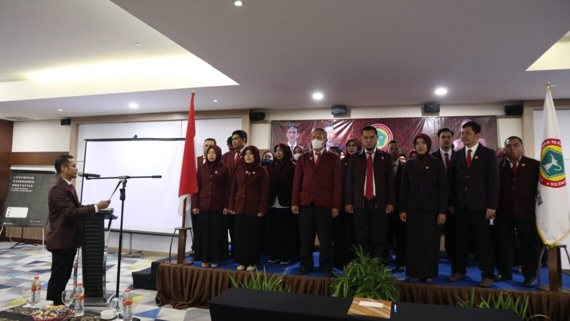 proses pelantikan pengurus DPD PPNI Kabupaten Banjar